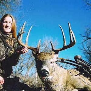 2004 First animal with my bow.  P&Y whitetail