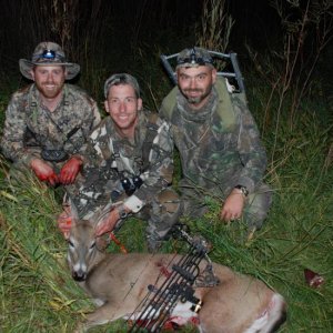 Me with Josh and Steve - last hour buck...Montana