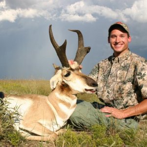 Antelope private land Lea Co, New Mexico 2008.  Gross scored 87 2/8" B&C