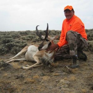 My friend Roger and his 2012 wyoming muzzleload antelope