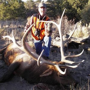 Dad with elk
