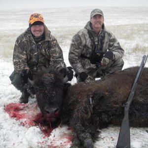 My friend and I on our 2012 buffalo meat hunt