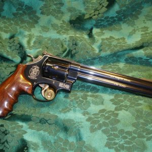 S & W Model 29-5 Magna Classic 1 of 3000 in .44 Magnum.  Hogue Pau Ferro grips.