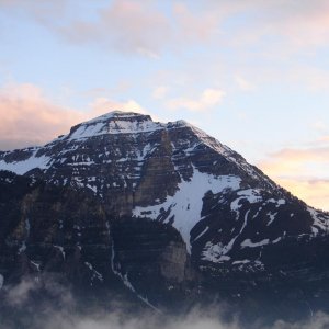 Sunset of Timpanogas Mountain