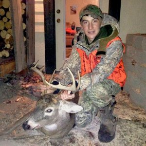 Jake's first whitetail buck