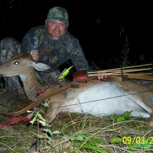 Doe with the recurve