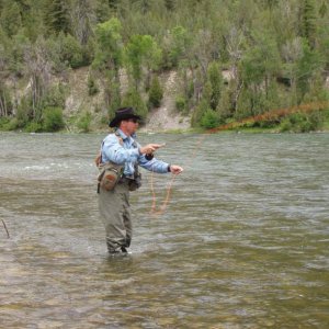 Fly fishing South fork of the Snake River (where I grew up)