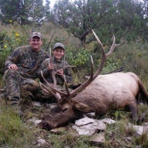 Son's Rocky Mountain Elk - 12 years old (New Mexico 2006)