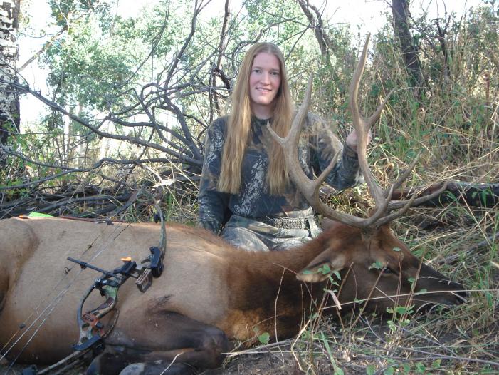 2007 first elk with my bow.  20 yard shot right in the heart.