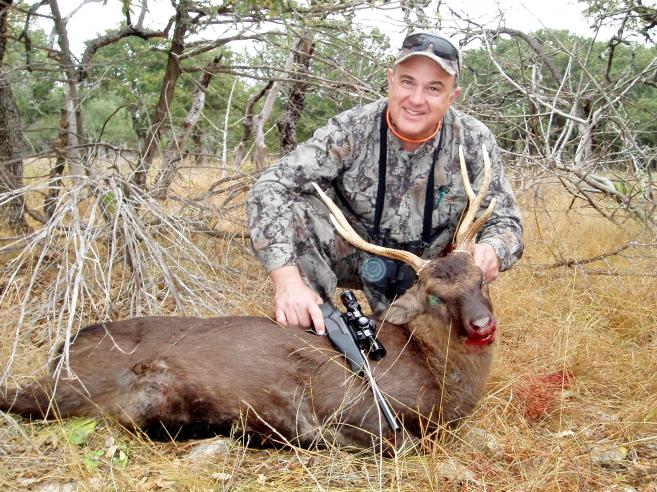 2007 Texas Sika T/C Encore Pistol .308 Winchester-157 yds.- Hornady TAC ammo