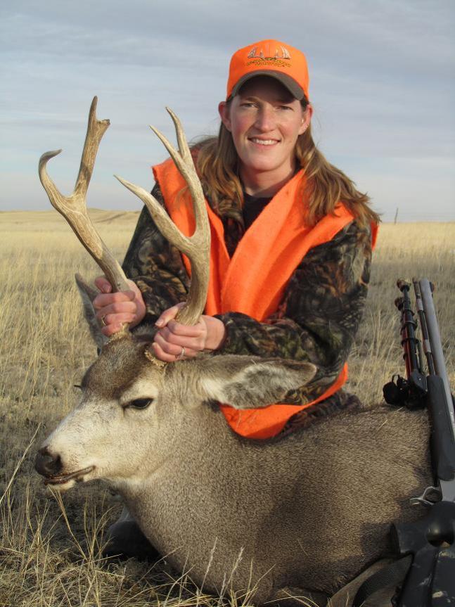 2010 first muzzleloader animal.  Very interesting mule deer.