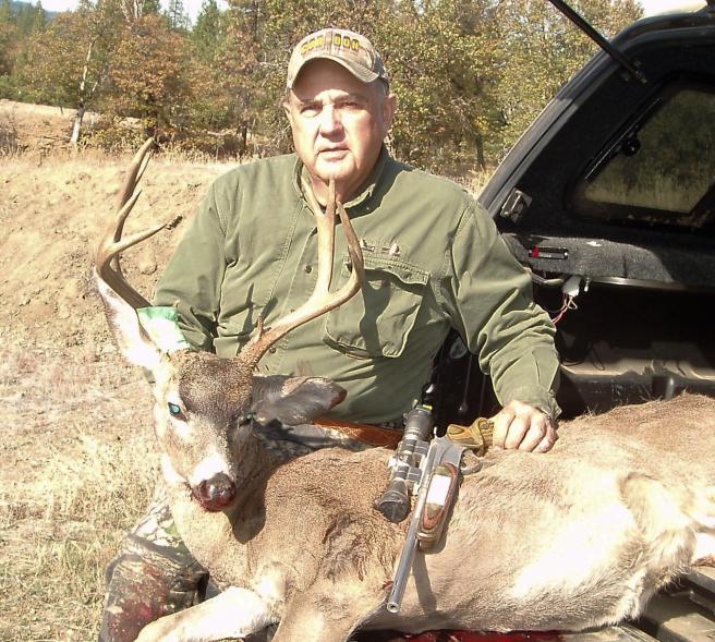 2015 California 4 x 4 Blacktail.  One shot at 67 yards with Encore 30/06 and WW Power Max ammunition.  This is the 14th deer that I have killed with t