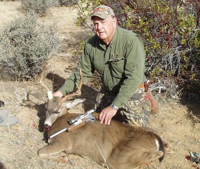 2015 California 4 x 4 Blacktail.  One shot at 67 yards with Encore 30/06 and WW Power Max ammunition