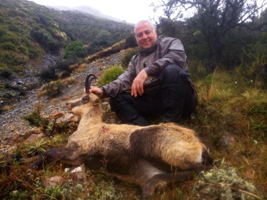 Another father and son combo with an early season Buck. The capes are a lot lighter and the animals tend to down in the native vegetation in the warme