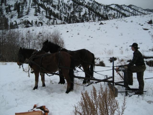 Break from plowing