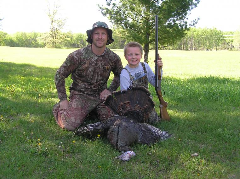 dad and tommy turkey