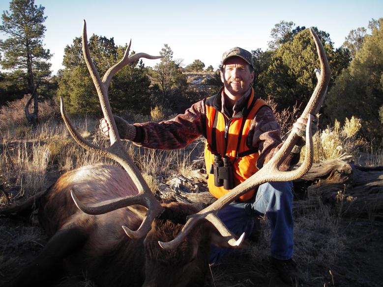 Dad with elk
