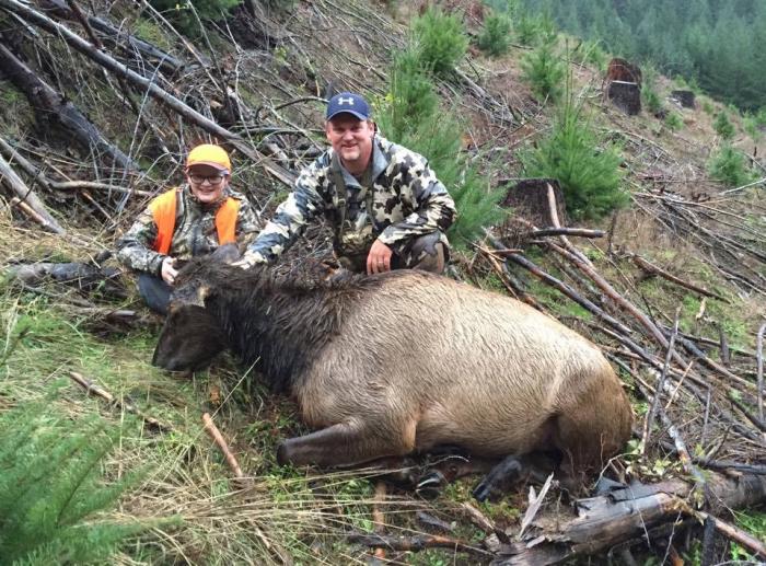Daughter's first elk - Roosevelt (Oregon 2014)