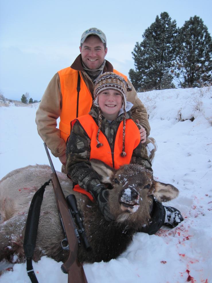 Jake and I with his cow