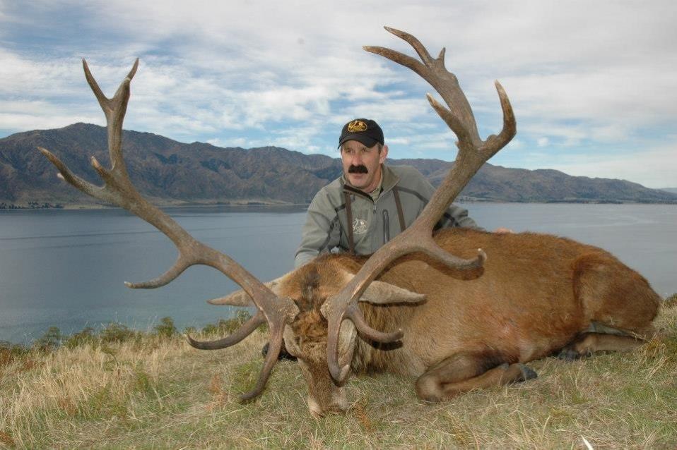 Jim Thurber with a huge typical Stag.