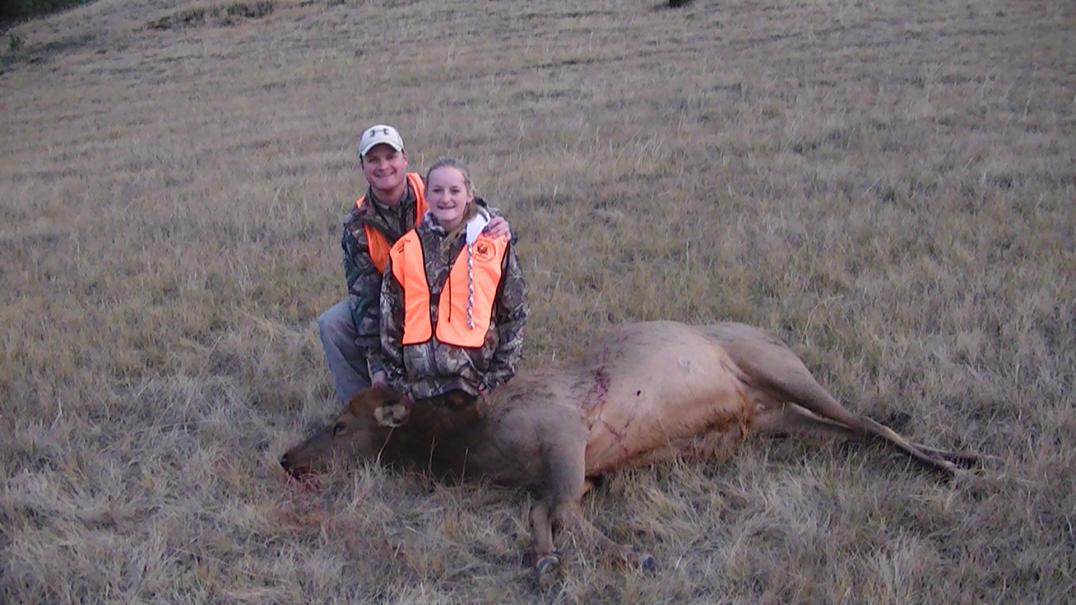 Lib's first elk.