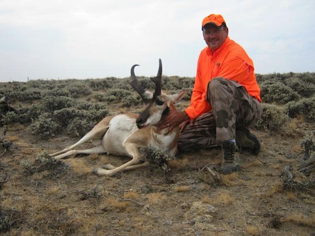 My friend Roger and his 2012 wyoming muzzleload antelope
