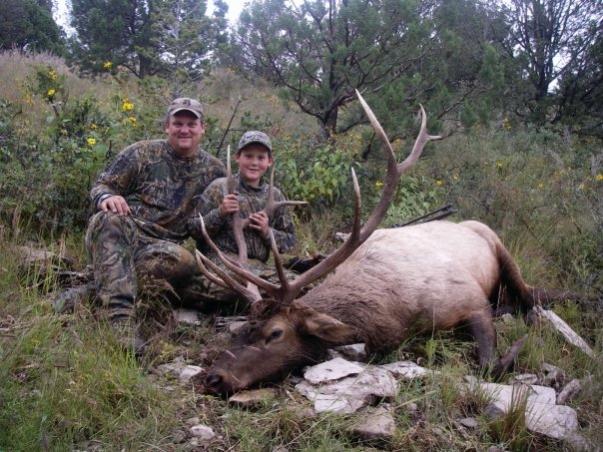 Son's Rocky Mountain Elk - 12 years old (New Mexico 2006)