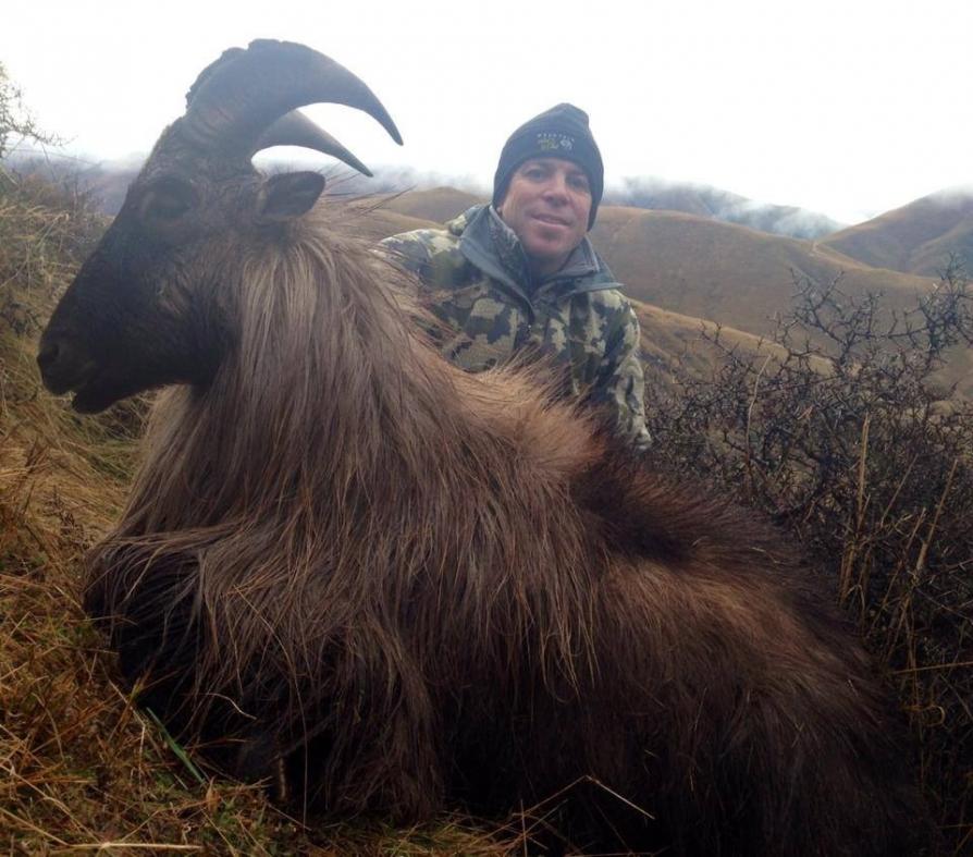 Wayne with his 13.5 inch 9 year old monster during the Rut June 2014.